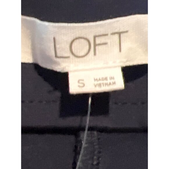 Ann Taylor Loft Womens Straight-Leg Navy Pants Size Small New With Tags - Picture 5 of 8